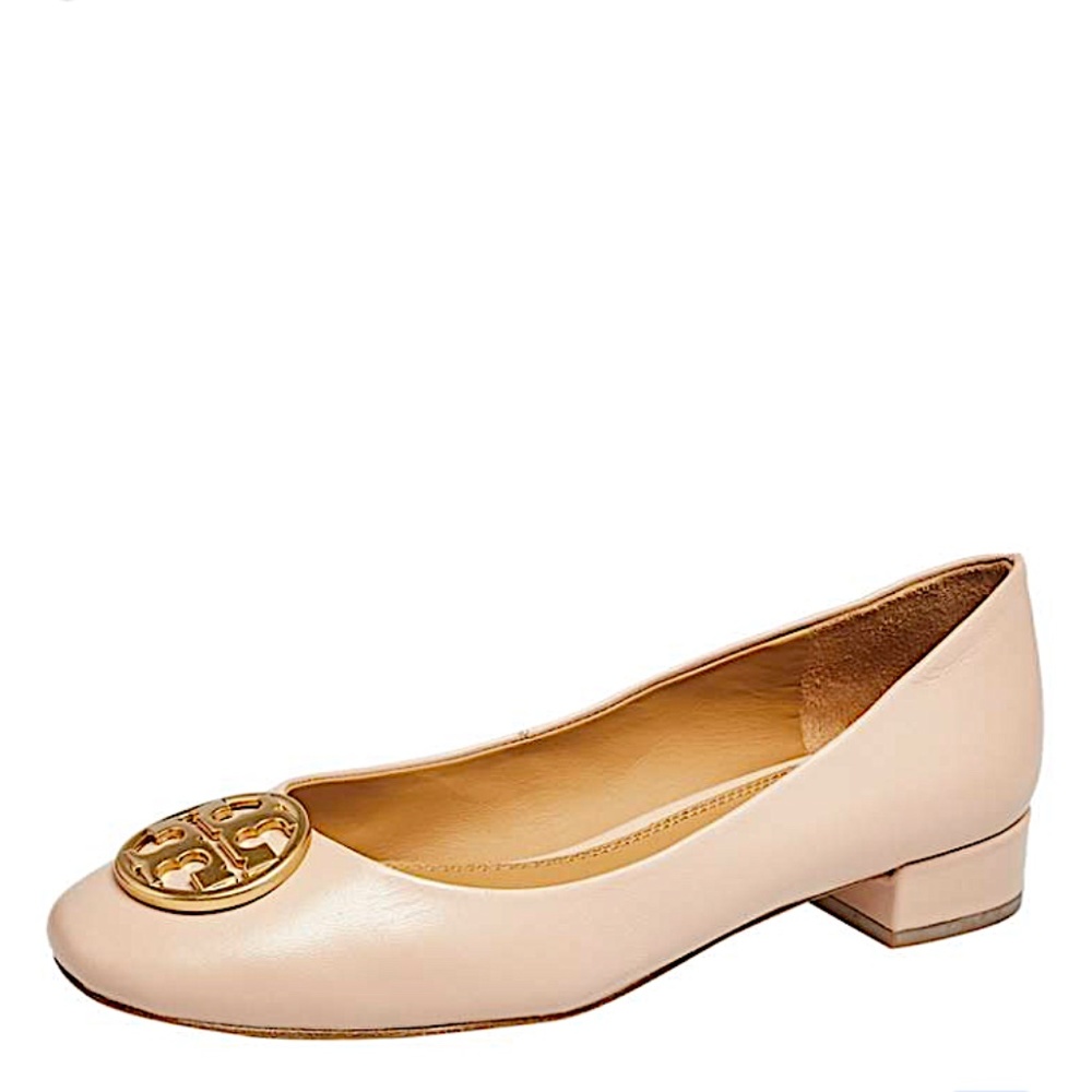 Tory Burch Beige Chelsea 25mm Ballet Flat,